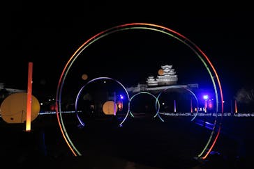 姫路城ライトアップイベント　鏡花水月　@姫路城三の丸広場に投稿された画像（2024/12/10）