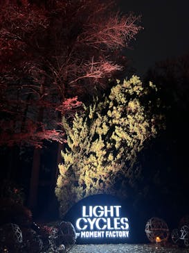 京都府立植物園　LIGHT CYCLES KYOTOに投稿された画像（2024/12/22）