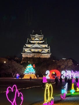 大阪城イルミナージュに投稿された画像（2025/1/2）