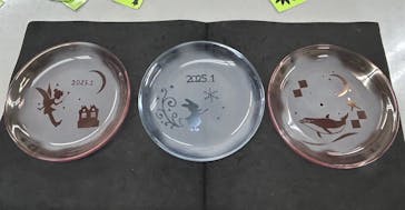 サンドブラスト本部教室 砂で削るガラス工芸教室に投稿された画像（2025/1/29）