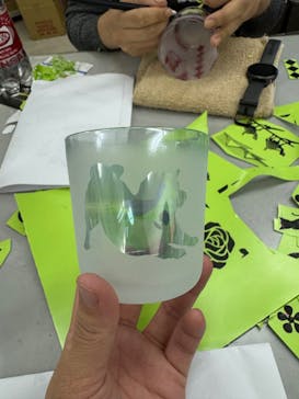 サンドブラスト本部教室 砂で削るガラス工芸教室に投稿された画像（2025/2/23）