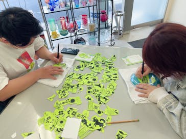 サンドブラスト本部教室 砂で削るガラス工芸教室に投稿された画像（2025/3/10）