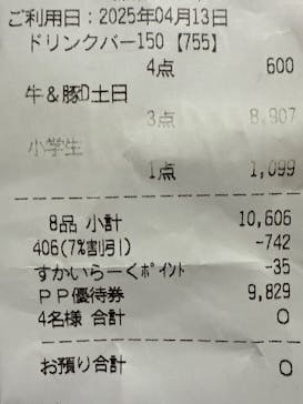 株式会社すかいらーくレストランツに投稿された画像（2025/4/13）