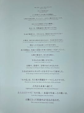 手塚治虫「火の鳥」展－火の鳥は、エントロピー増大と抗う動的平衡＝宇宙生命の象徴－に投稿された画像（2025/5/4）