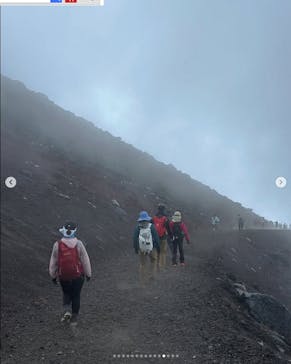 富士山吉田ルート（山梨県）に投稿された画像（2025/7/27）