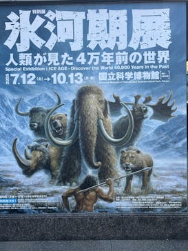 特別展「氷河期展 〜人類が見た4万年前の世界〜」（国立科学博物館）に投稿された画像（2025/9/3）