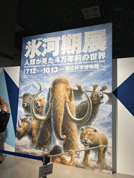 特別展「氷河期展 〜人類が見た4万年前の世界〜」（国立科学博物館）に投稿された画像（2025/9/8）