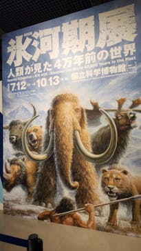 特別展「氷河期展 〜人類が見た4万年前の世界〜」（国立科学博物館）に投稿された画像（2025/9/15）