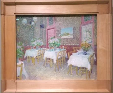 阪神・淡路大震災30年 　　大ゴッホ展　夜のカフェテラスに投稿された画像（2025/9/30）