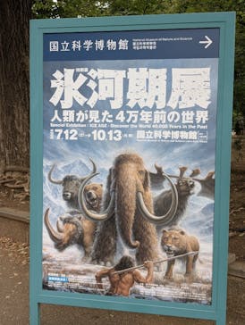 特別展「氷河期展 〜人類が見た4万年前の世界〜」（国立科学博物館）に投稿された画像（2025/10/3）