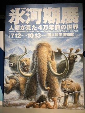 特別展「氷河期展 〜人類が見た4万年前の世界〜」（国立科学博物館）に投稿された画像（2025/10/3）