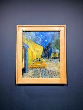 阪神・淡路大震災30年 　　大ゴッホ展　夜のカフェテラスに投稿された画像（2025/10/18）