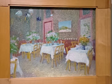 阪神・淡路大震災30年 　　大ゴッホ展　夜のカフェテラスに投稿された画像（2025/10/21）