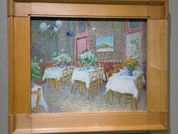 阪神・淡路大震災30年 　　大ゴッホ展　夜のカフェテラスに投稿された画像（2025/10/21）