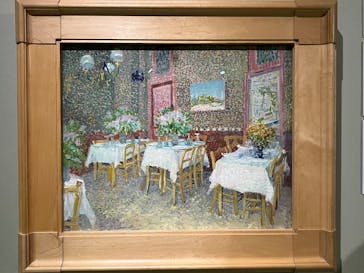 阪神・淡路大震災30年 　　大ゴッホ展　夜のカフェテラスに投稿された画像（2025/10/22）