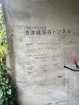 清津峡渓谷トンネルに投稿された画像（2025/11/3）