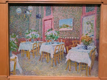 阪神・淡路大震災30年 　　大ゴッホ展　夜のカフェテラスに投稿された画像（2025/11/26）