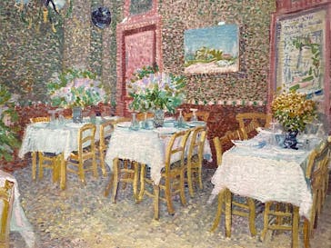 阪神・淡路大震災30年 　　大ゴッホ展　夜のカフェテラスに投稿された画像（2025/12/5）