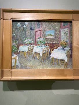 阪神・淡路大震災30年 　　大ゴッホ展　夜のカフェテラスに投稿された画像（2025/12/26）