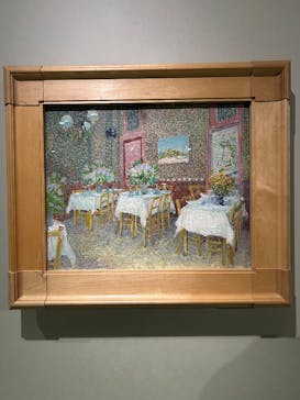 阪神・淡路大震災30年 　　大ゴッホ展　夜のカフェテラスに投稿された画像（2025/12/26）