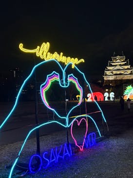 大阪城イルミナージュに投稿された画像（2025/12/31）
