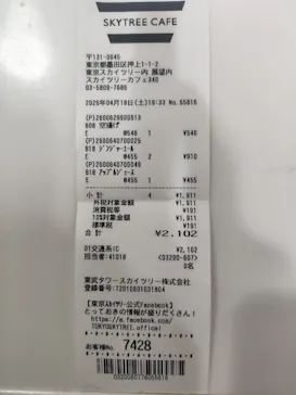 東京スカイツリーに投稿された画像（2026/4/18）