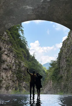 清津峡渓谷トンネルに投稿された画像（2026/7/22）