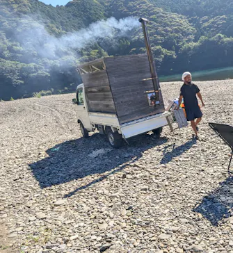 軽トラサウナ四万十【四万十川唯一のサウナ体験】に投稿された画像（2026/9/22）