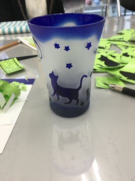 サンドブラスト本部教室 砂で削るガラス工芸教室に投稿された画像（2016/9/26）