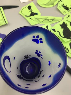 サンドブラスト本部教室 砂で削るガラス工芸教室に投稿された画像（2016/9/26）