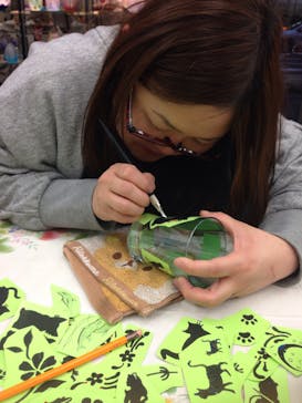 サンドブラスト本部教室 砂で削るガラス工芸教室に投稿された画像（2015/11/25）