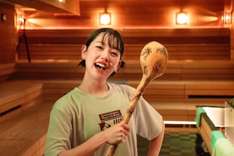 【男性用】8/13(木) 21:30 【レイクつちや×あらけんコラボアウフグース確約券】＋フリータイム(館内着タオル付)