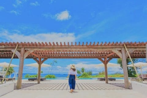 【WEB限定200円割引】灼熱の熱波と心地よい南風！極上サウナ×オーシャンビュープール（タオル付）