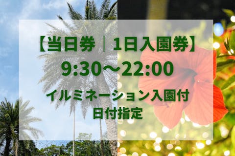 前売券・最大12％割引】夜の部入園券（17:00～22:00）＋ディナーセット