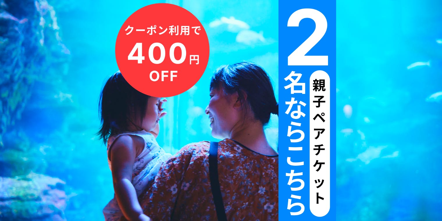 【クーポン適用で400円引き！】アソビュー限定！京都水族館 ペアチケット（大人＋子ども）