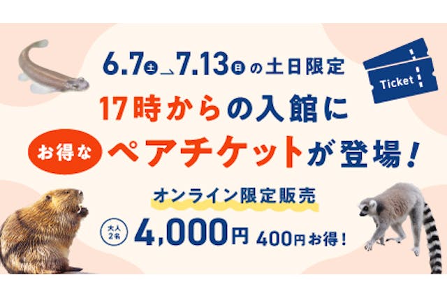 ニフレル　トワイライトペアチケット