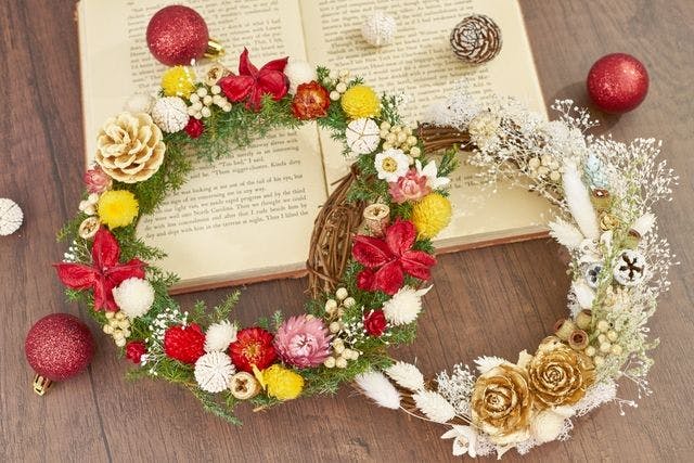 【入園料20％OFF】クリスマスリース作り体験＋前売り入園券