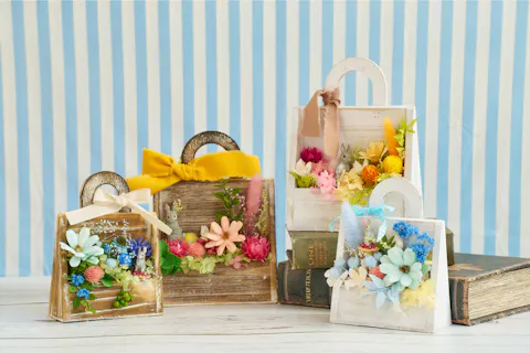 【入園料10％OFF】イースターバニーのフラワーバッグ作り体験＋前売り入園券