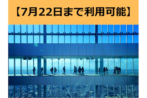 【7 月 22 日までにご来場の方】ハルカス 300（展望台）入場券