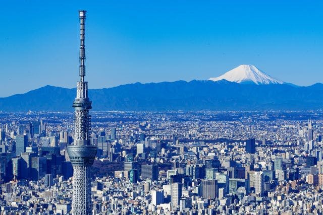 スカイツリー様 Corner Twin Room (Sky tree view) - プロスタイル旅館東京浅草