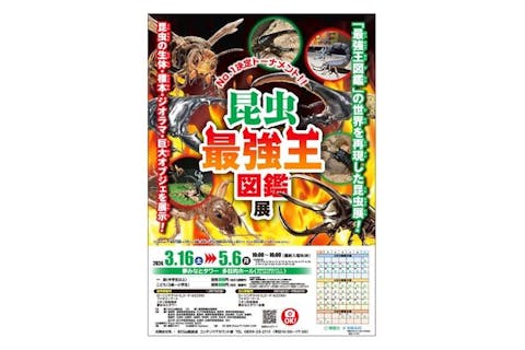 【200円割引】夢みなとタワー「昆虫最強王図鑑展」(3/16～)前売電子チケット