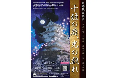 姫路城 夜桜会「千姫の庭、光の戯れ」WEB整理券｜アソビュー！
