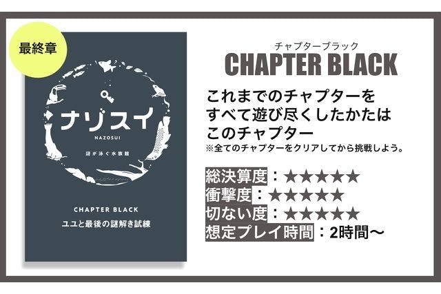 【入館チケット付き】ナゾスイ最終章『CHAPTER BLACK ～ユユと最後の謎解き試練～』
