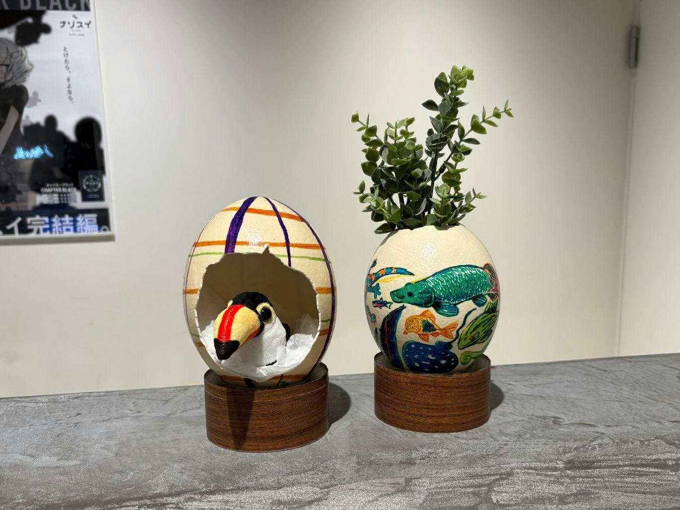 ダチョウの卵まるごと絵付け体験 - カワスイ 川崎⽔族館