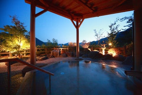 【最大13%割引】錦帯橋温泉　いつつばしの里　入浴クーポン（タオルセット付）