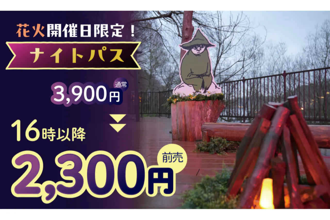 ＜前売り＞＼最大400円割引／光に包まれた幻想的な世界を楽しむ、16時以降のお得なナイトパス