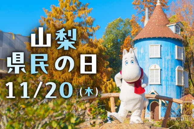 【山梨県民の日割引】ムーミンバレーパーク　日付指定前売１デーパス