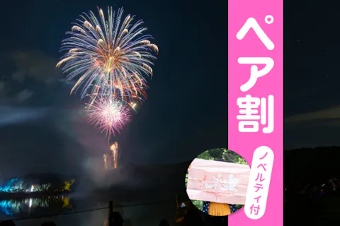 【ペア割】＜ノベルティ付！＞湖面に映る打ち上げ花火とムーミンバレーパークを１日の楽しめるお得なセット券！