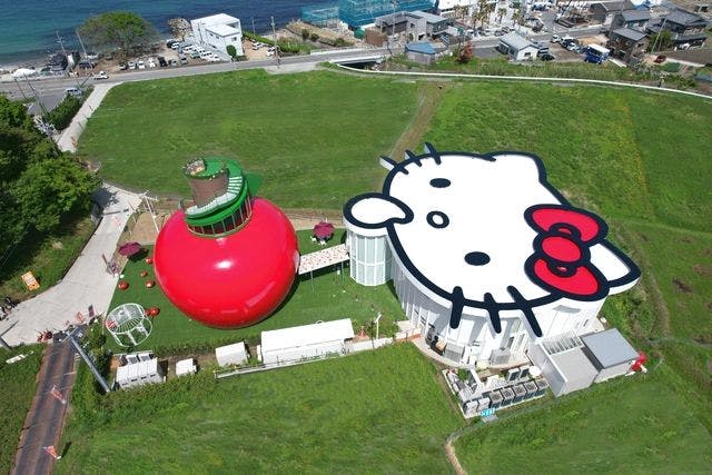 キティ　マスコット　館のレストラン お1人様ビュッフェとキティちゃん 館のレストラン サンリオ