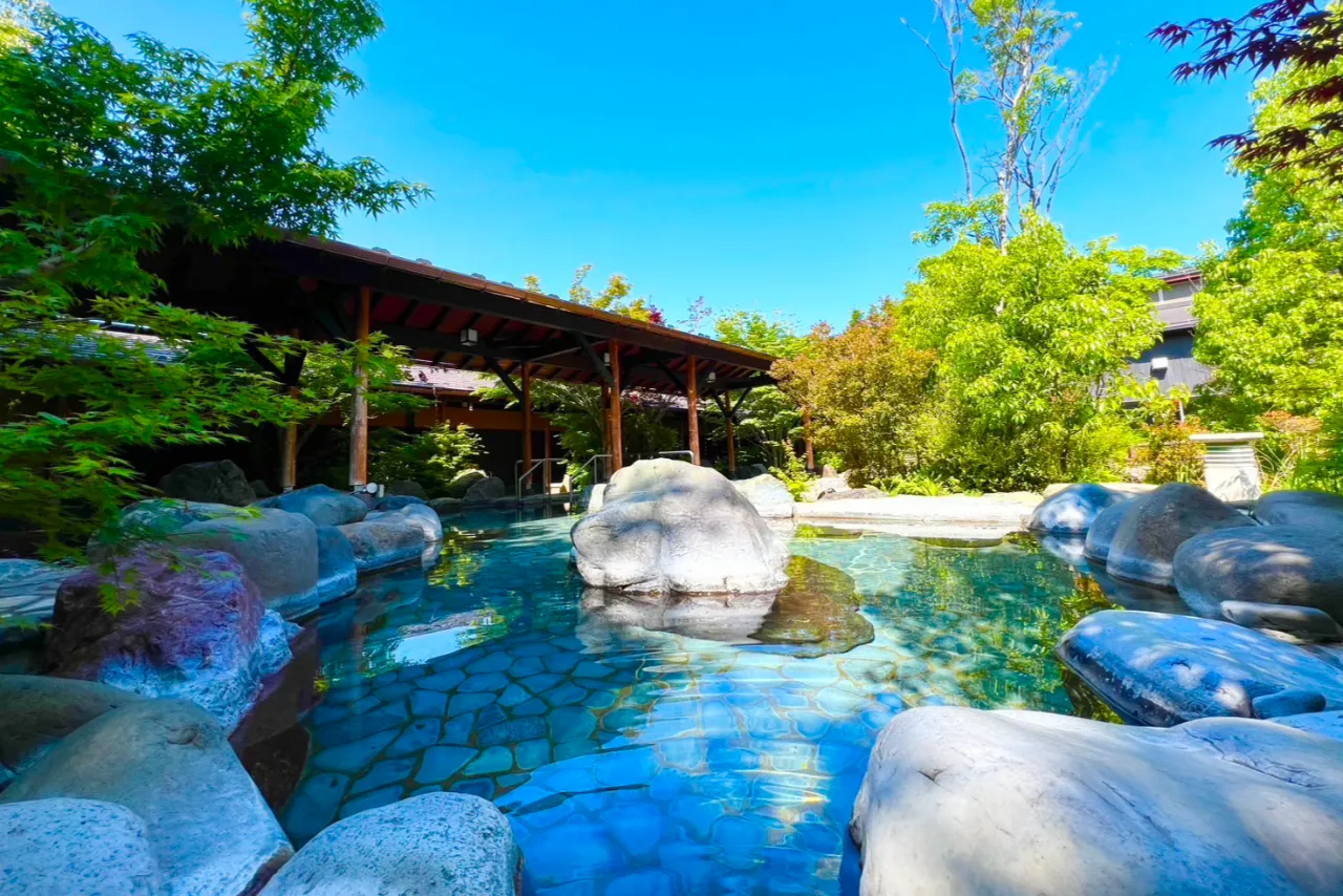 【平日・最大13％割引】熊谷天然温泉　花湯スパリゾート　入浴チケット（入浴＋タオルセット）